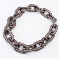 プラスチック ネックレス, 焼付ワニス & 楕円形の鎖, 32mm, 長さ:約 23.2 インチ, 売り手 ストランド
