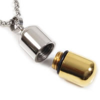Brass Bottle Pendant, with Silicone, Oval, plated Approx 3-5mm 