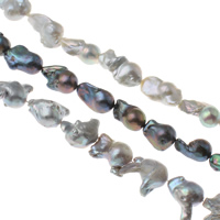 perles nucléées cultivées d'eau douce , perle nucléée de culture d'eau douce, baroque, plus de couleurs à choisir, 18-20mm Environ 0.8mm Environ 15.3 pouce, Vendu par brin