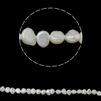 Baroque Cultured Freshwater Pearl Beads, natural, white, 3-4mm Approx 0.8mm Approx 15 Inch 