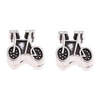 Zinc Alloy European Beads, Bike, plated, without troll lead & cadmium free Approx 5mm 