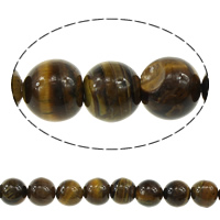 Tiger Eye Beads, Round brown, Grade B Approx 1mm Approx 15 Inch 