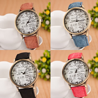 Unisex Wrist Watch, Zinc Alloy, with Canvas & Glass, Chinese movement, plated, adjustable 35mm, 20mm Approx 9.4 Inch 