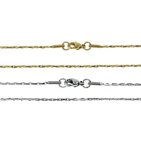 Мода нержавеющей стали ожерелье цепь, нержавеющая сталь, Другое покрытие, Бостон цепь, Много цветов для выбора длина:Приблизительно 19 дюймовый, продается Strand