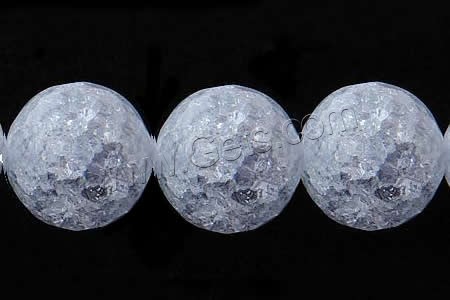 Natürliche klare Quarz Perlen, Klarer Quarz, rund, verschiedene Größen vorhanden & facettierte & Knistern, Länge:ca. 15 ZollInch, verkauft von Strang