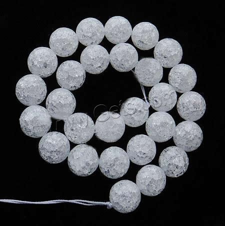 Natural Clear Quartz Beads, Round, different size for choice & faceted & crackle, Length:Approx 15 Inch, Sold By Strand