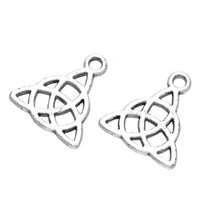 Zinc Alloy Jewelry Pendants, Triangle, antique silver color plated Approx 2mm 