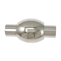 Round Stainless Steel Magnetic Clasp, 316 Stainless Steel, Lantern Approx 3mm 