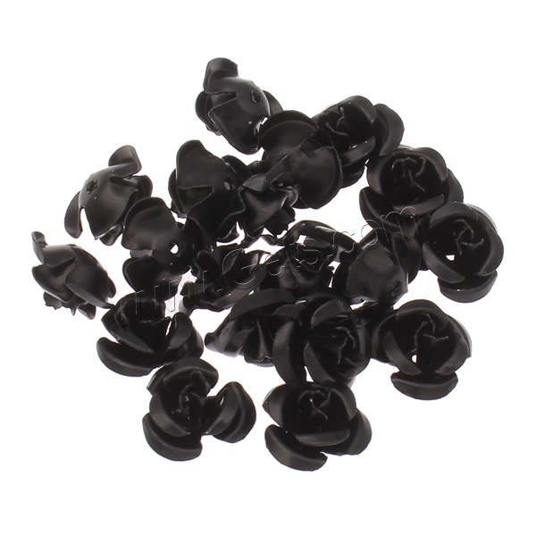 Aluminum Flower Beads, painted, Korean style & different size for choice & layered & matte, more colors for choice, nickel, lead & cadmium free, Hole:Approx 1mm, 1000PCs/Bag, Sold By Bag