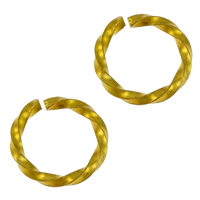 Brass Open Jump Ring, Donut, plated 
