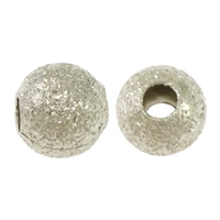 Brass Stardust Beads, Round, plated, seamless 4mm Approx 1.5mm 