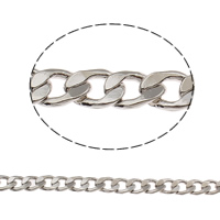 Brass Curb Chain, Oval, plated lead & cadmium free 
