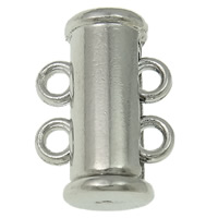 Brass Slide Lock Clasp, platinum color plated , nickel, lead & cadmium free Approx 1.5mm 