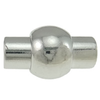 Zinc Alloy Magnetic Clasp, Tube, platinum color plated nickel, lead & cadmium free 