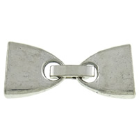 Zinc Alloy Fold Over Clasp, antique silver color plated nickel, lead & cadmium free 