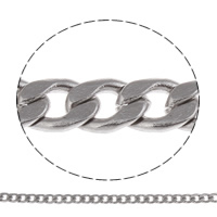 Stainless Steel Curb Chain, original color 