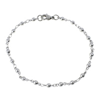 Stainless Steel Chain Bracelets, ball chain .5 Inch 