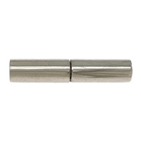 Stainless Steel Bayonet Clasp, Tube, plated, Customized Approx 3mm 