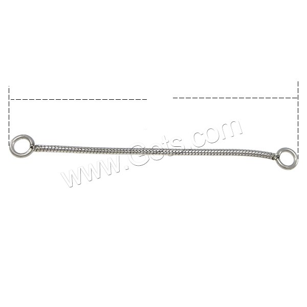 Stainless Steel Connector Bar, different size for choice & 1/1 loop, original color, Hole:Approx 2mm, Sold By PC