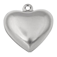 Colgantes del corazón de acero inoxidable, diverso tamaño para la opción, color original, Vendido por Bolsa