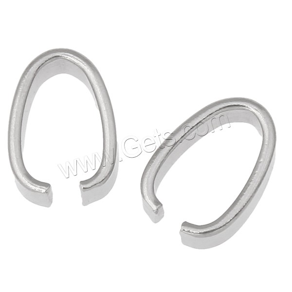 Stainless Steel Snap on Bail, different size for choice, original color, Sold By Bag
