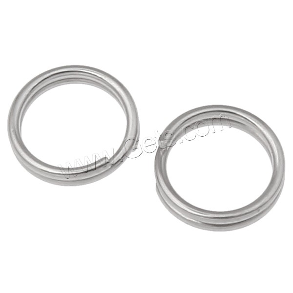 Stainless Steel Key Split Ring, different size for choice, original color, 3000PCs/Bag, Sold By Bag