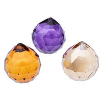 Crystal Jewelry Pendants, Teardrop, faceted Approx 2mm 