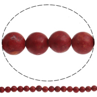 Grass Coral Beads, Round, red Approx 1mm Inch [