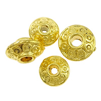 Brass Jewelry Beads, Bicone, real gold plated & high quality plating and never fade 