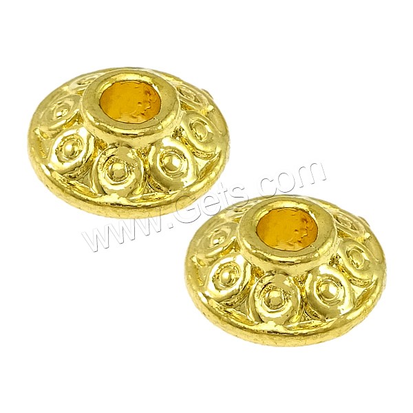 Brass Jewelry Beads, Bicone, real gold plated, different size for choice & high quality plating and never fade, Sold By PC