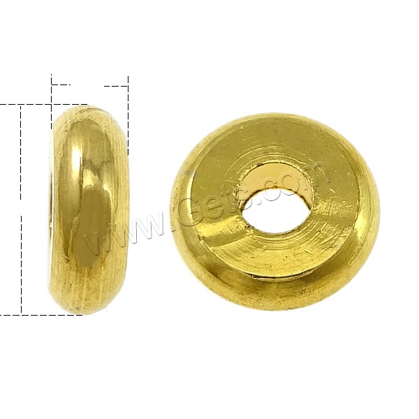 Separadores de Metal, Toroidal, chapado en oro real, diverso tamaño para la opción & alta calidad enchapado y nunca se descolora, Vendido por UD