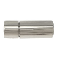 Stainless Steel Bayonet Clasp, Tube, plated, Customized Approx 8mm 