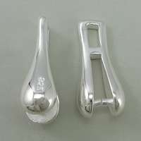 立派な銀のピンチベール
, 92.5％純度シルバー, メッキ, 無色 1mm, 穴:約 売り手 パソコン