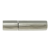 Stainless Steel Bayonet Clasp, Tube, plated, Customized Approx 3mm 