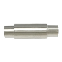Runder Edelstahl Magnetverschluss, 316 Edelstahl, Rohr, plattiert, Kundenindividuell, keine, 17x5mm, Bohrung:ca. 3mm, verkauft von PC