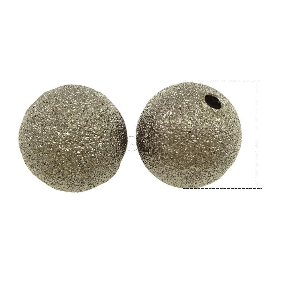 Messing Sternenstaub Perlen, rund, plattiert, verschiedene Größen vorhanden & Falten, keine, verkauft von PC