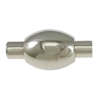 Round Stainless Steel Magnetic Clasp, 316 Stainless Steel, original color Approx 2mm 