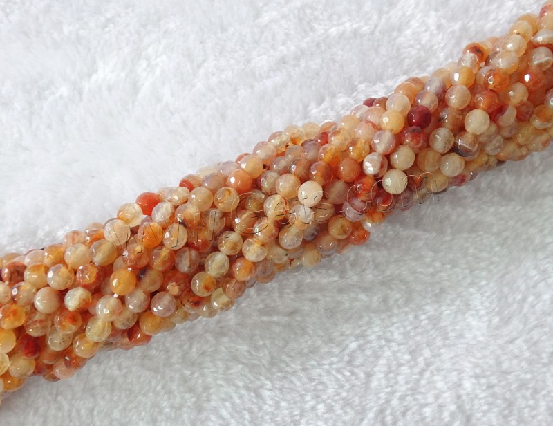 Coffee Agate Beads, Round, different size for choice & faceted, Hole:Approx 1mm, Length:Approx 15 Inch, Sold By Strand