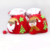 velours de coton Sac de cadeau de Noël, sac à main, Bijoux de Noël & modèles différents pour le choix Vendu par PC