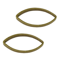 Messing Verknüpfung Ring, Pferdeauge, plattiert, keine, 6x12x1mm, 2000PCs/Tasche, verkauft von Tasche