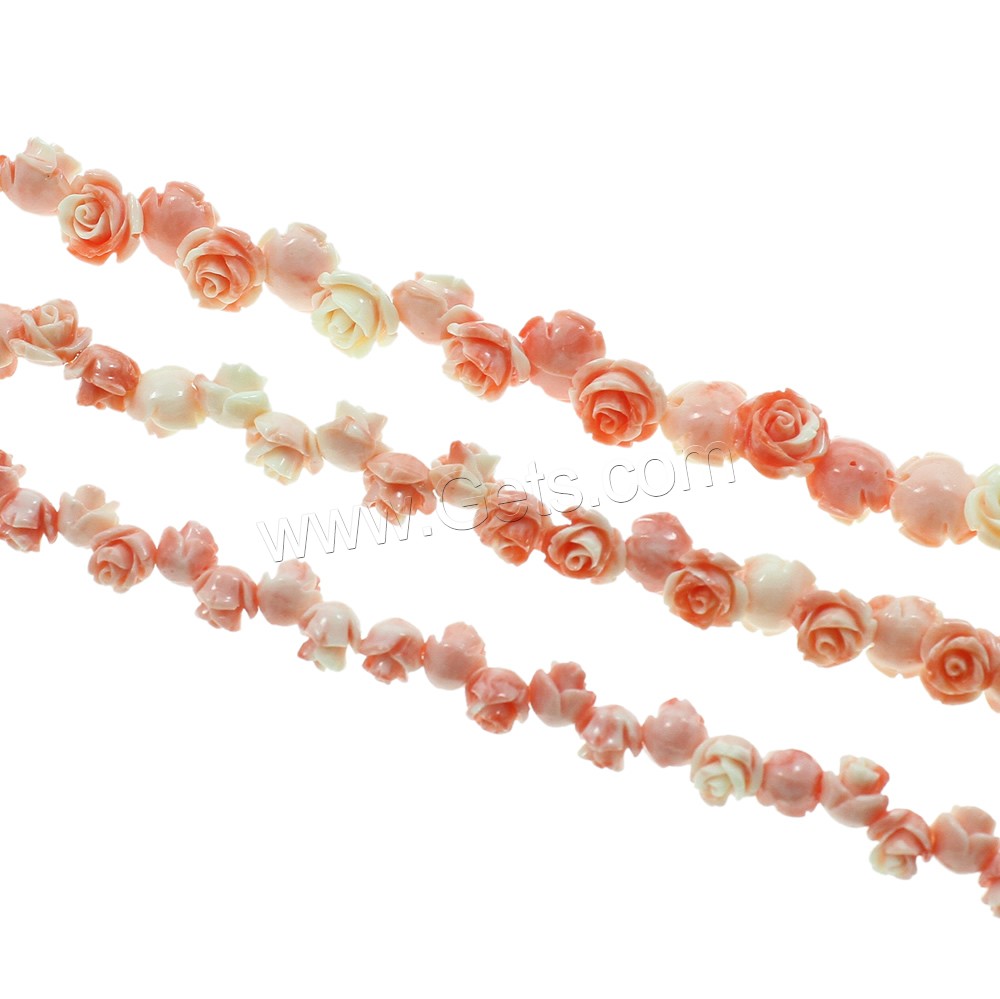 Dyed Shell Beads, Fluted Giant, Flower, different size for choice & layered, shell pink, Hole:Approx 2mm, Sold By Strand
