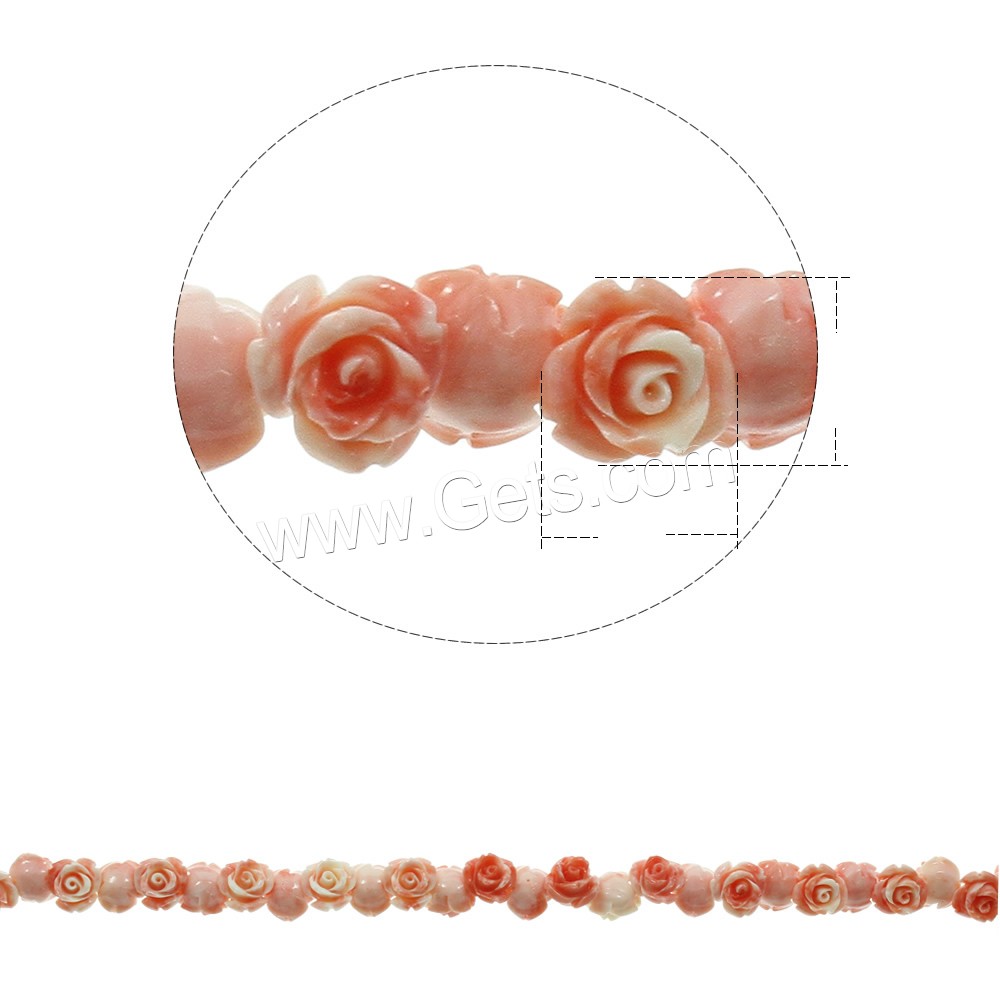 Dyed Shell Beads, Fluted Giant, Flower, different size for choice & layered, shell pink, Hole:Approx 2mm, Sold By Strand