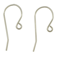 Stainless Steel Hook Earwire, with loop, original color Approx 2mm 