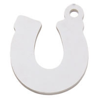Stainless Steel Pendants, Horseshoes, original color Approx 0.8mm 