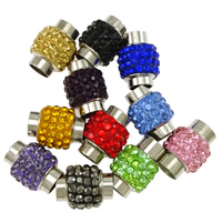 Zinklegierung Magnetverschluss, mit Ton, Platinfarbe platiniert, keine, frei von Nickel, Blei & Kadmium, 17x13x13mm, Bohrung:ca. 6mm, verkauft von PC