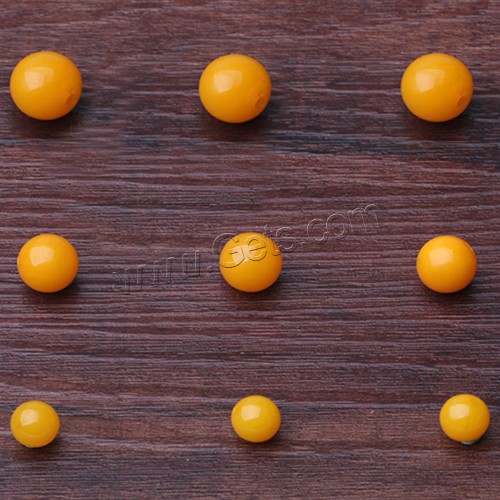 Beeswax Beads, Round, natural, different size for choice, Sold By PC