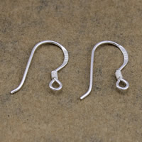 Sterling Silver Hook Earwire, 925 Sterling Silver, plated 14mm,0.6mm Approx 1.5mm 