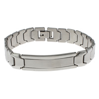 Stainless Steel Chain Bracelets, original color Approx 7.5 Inch 