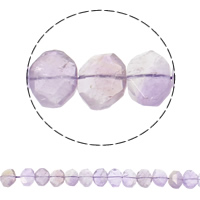 天然紫水晶のビーズ, アメジスト, 2 月誕生石 & 切り面 - 穴:約 1mm, 長さ:約 15.7 インチ, 約 27パソコン/ストランド, 売り手 ストランド
