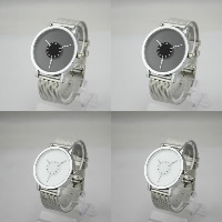 Unisex Wrist Watch, Zinc Alloy, with Glass, Chinese movement, platinum color plated 40mm Approx 8 Inch 